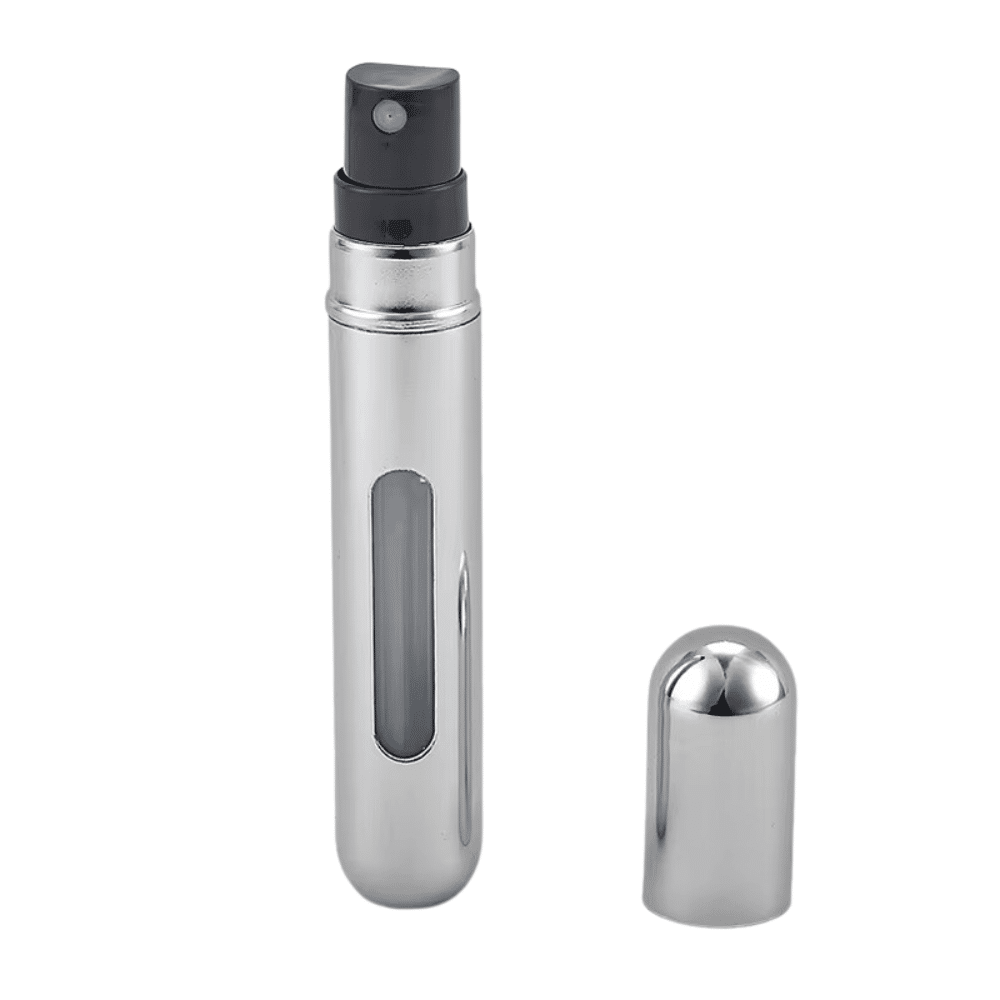 BintaBeauty Mini Vaporisateur de sac, rechargeable 10ml - Argenté