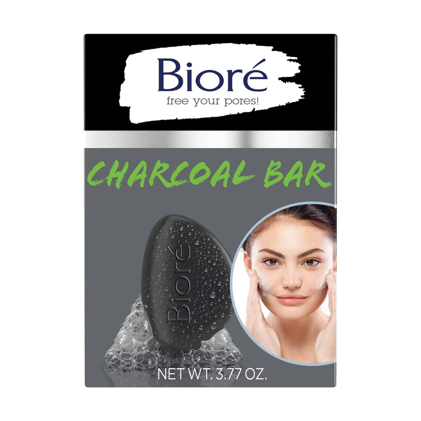 Bioré Charcoal Pore Penetrating Savon exfoliant Charbon