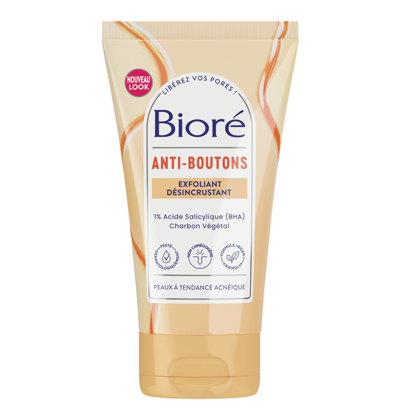 Bioré Exfoliant Anti-Boutons au Charbon Végétal et à l’Acide Salicylique