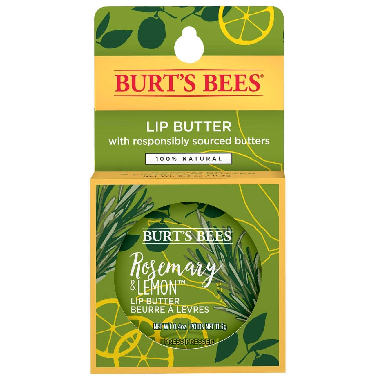 Burt's Bees Beurre à lèvres Romarin & Citron