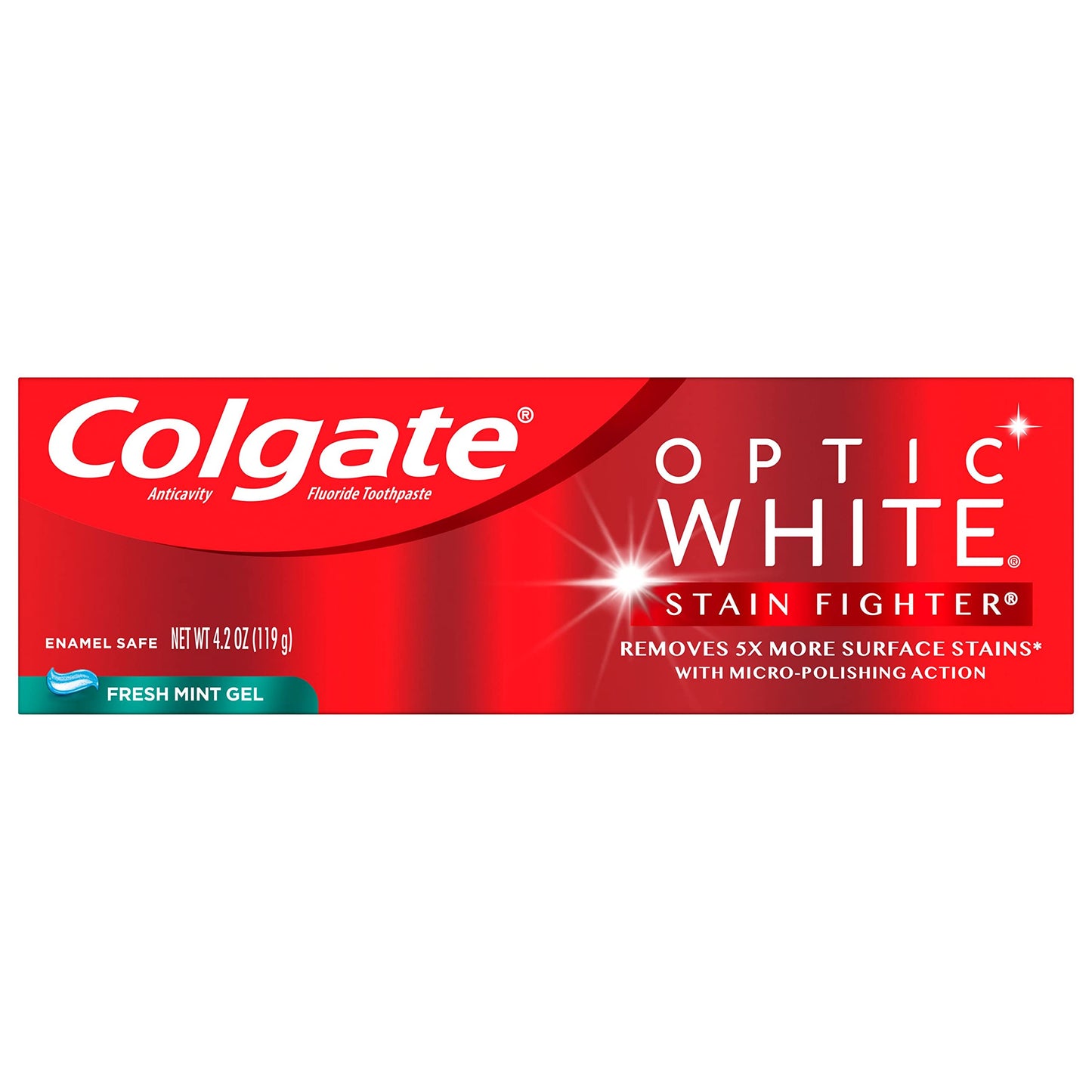 Colgate Optic White Stain Fighter Dentifrice Blanchissant Menthe