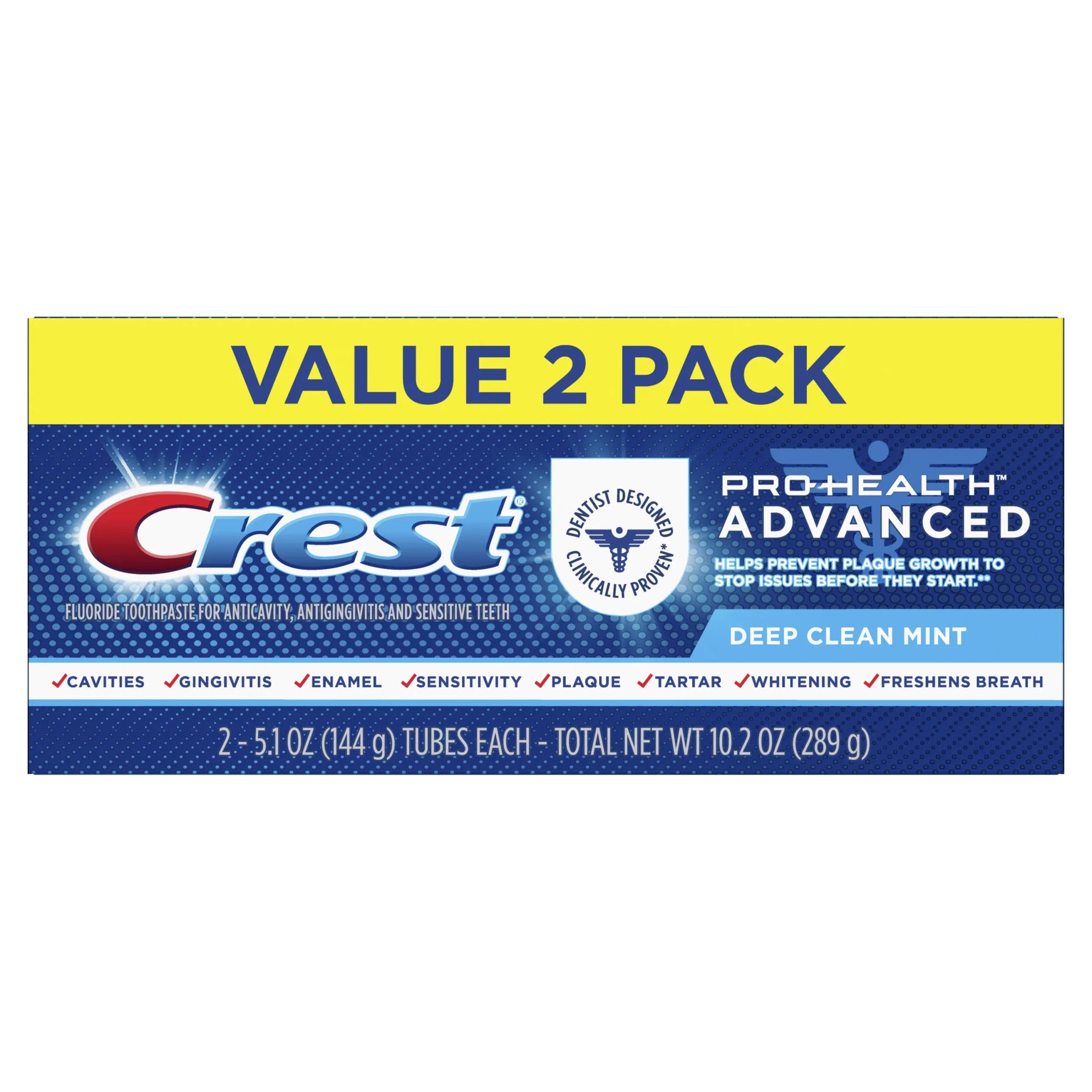 Crest Pro-Health Advanced - Dentifrice Blanchissant Menthe
