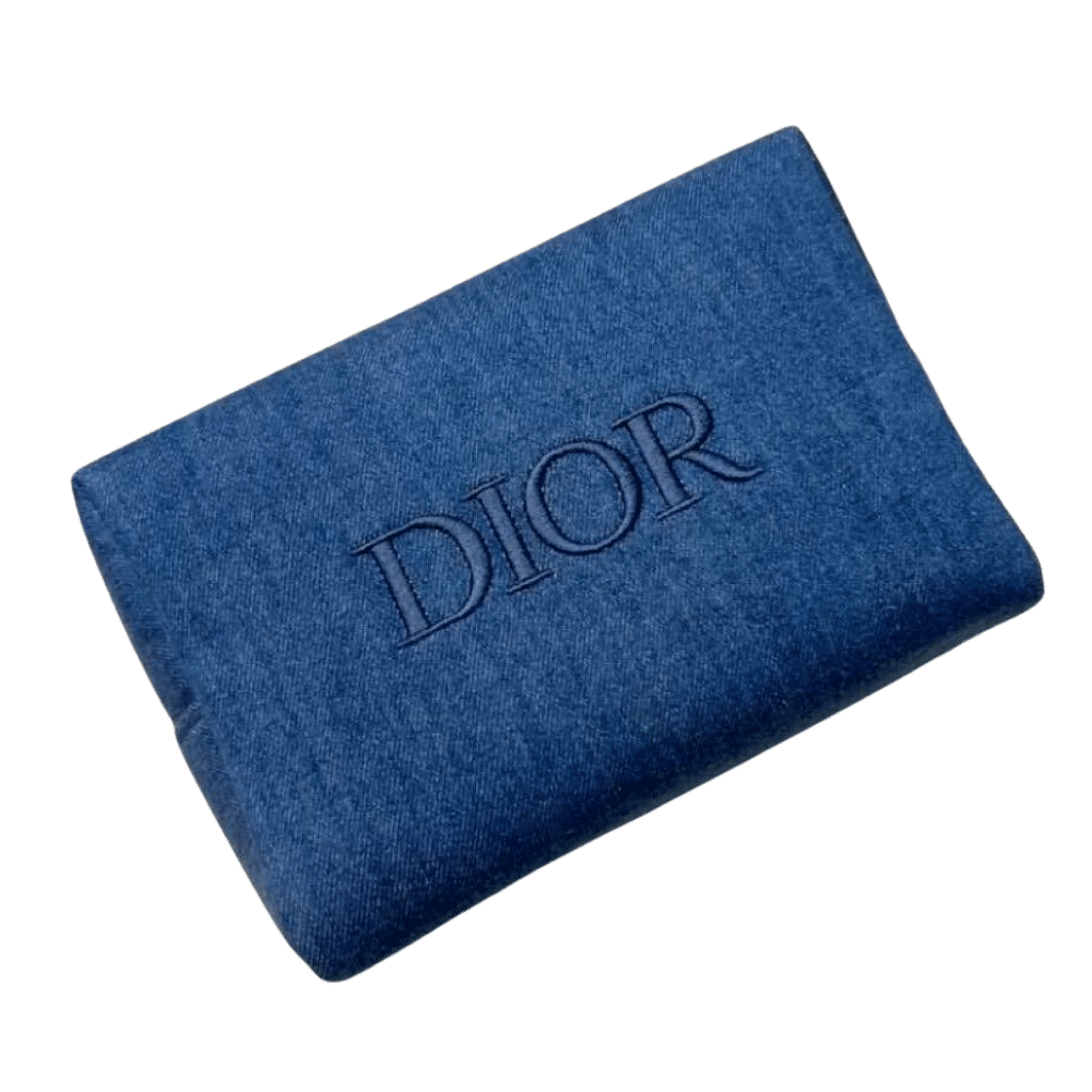 DIOR Pochette DENIM zippée à fermeture éclair