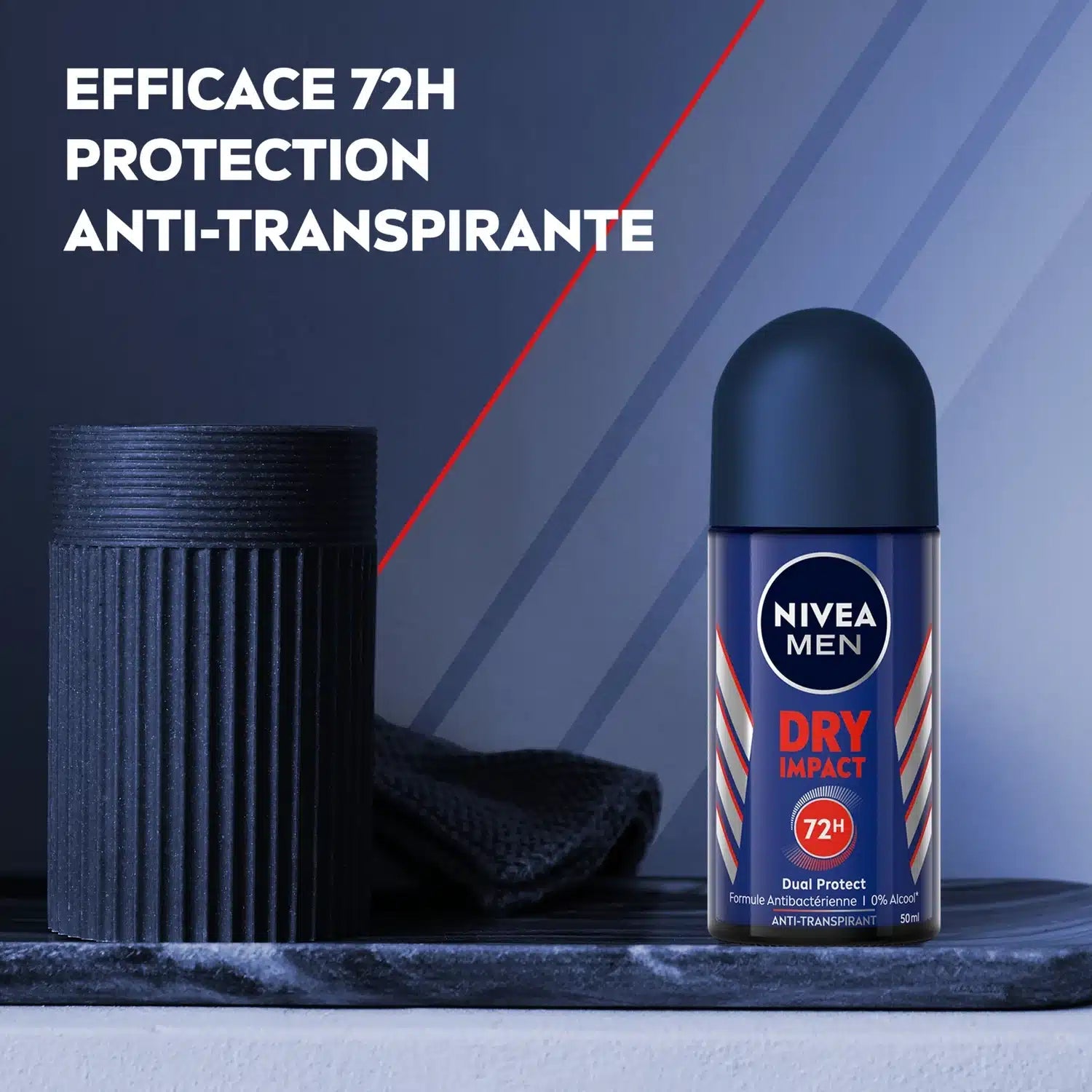 Nivea Men Déodorant bille Anti-transpirant Dry Impact Double Protection