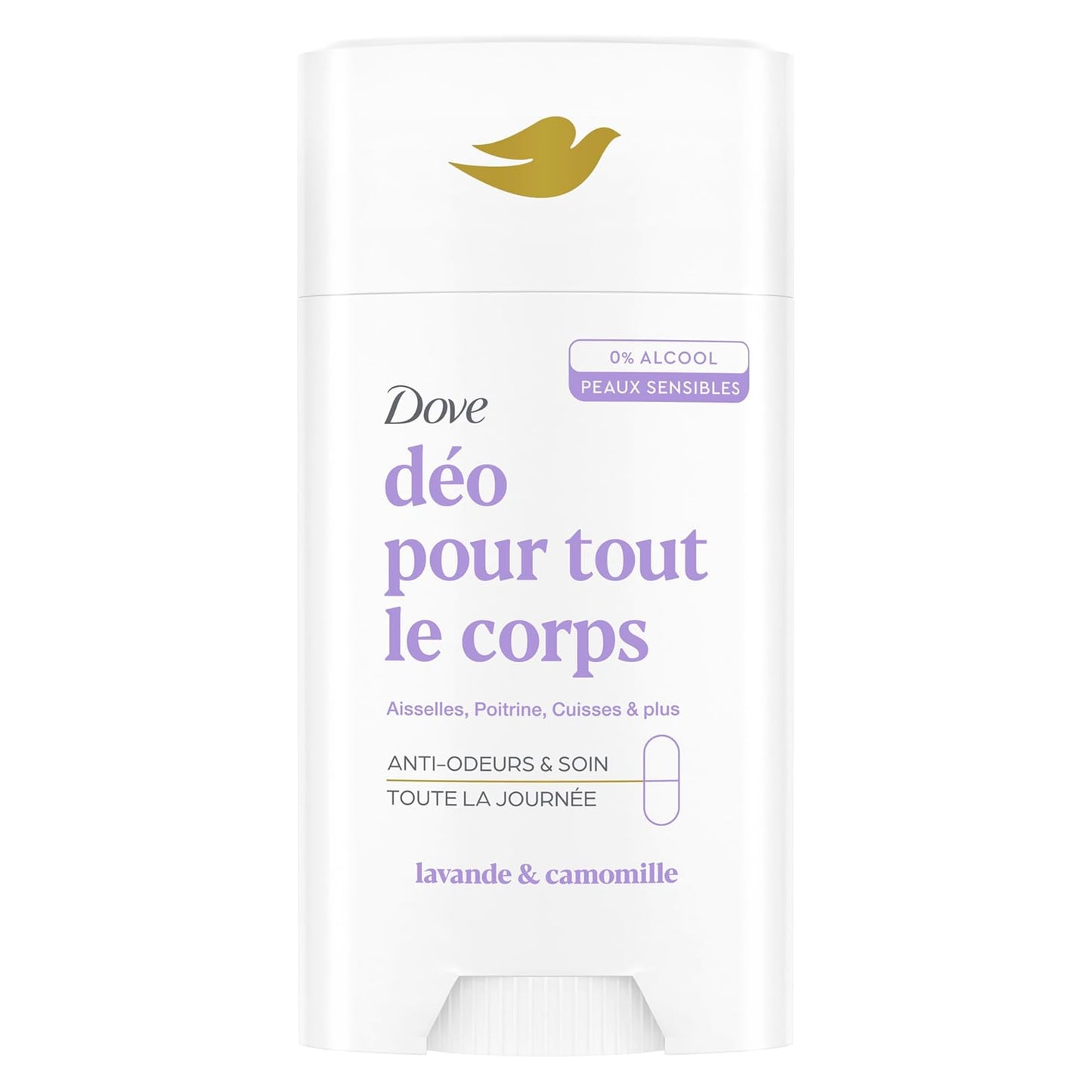 Dove Déodorant stick 0% Alcool Lavande et Camomille