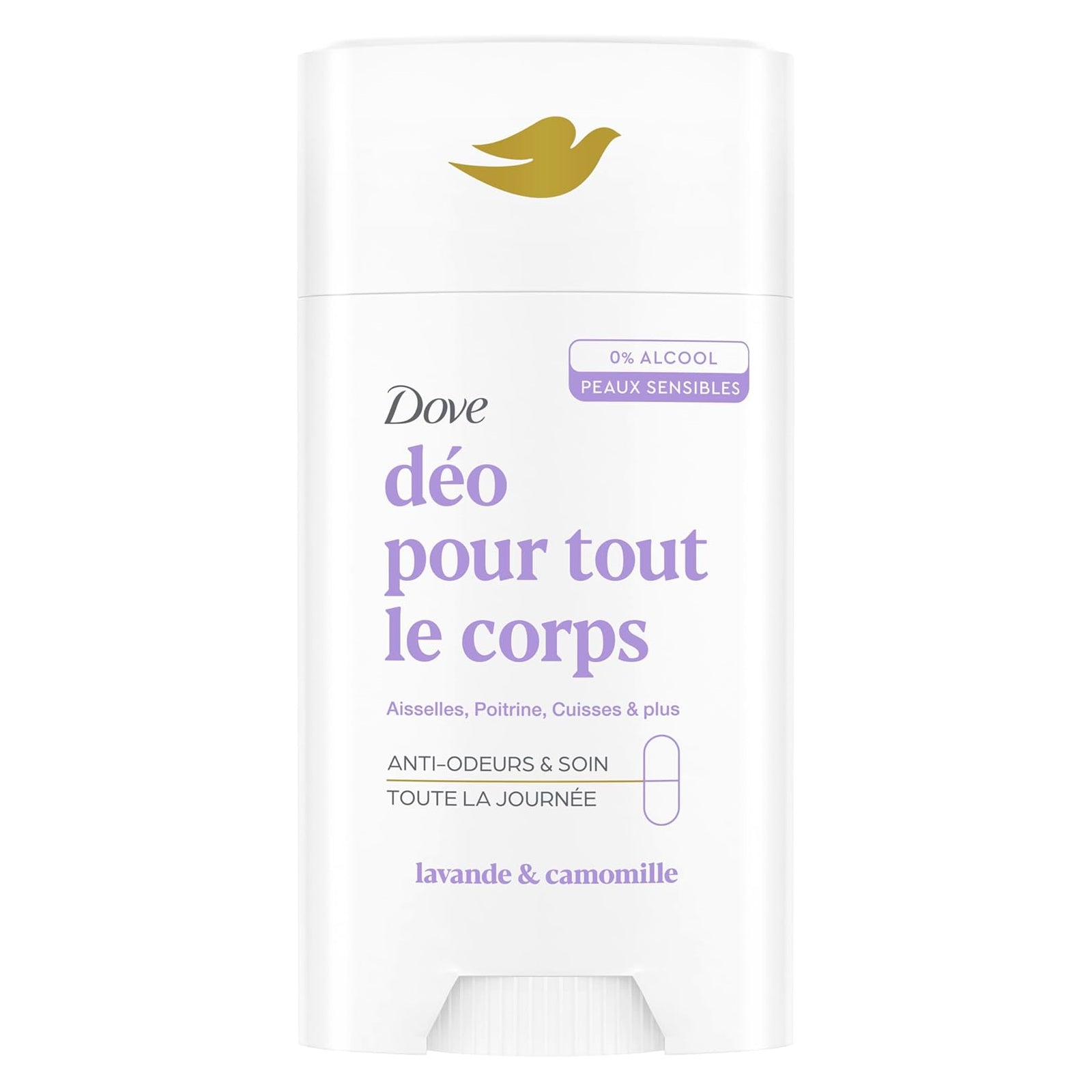Dove Déodorant stick 0% Alcool Lavande et Camomille