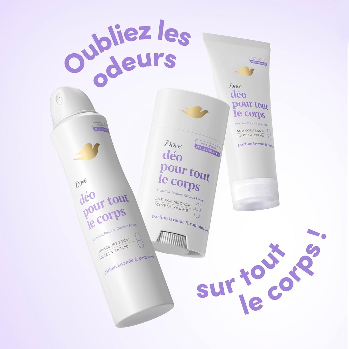 Dove Déodorant Spray 72h Lavande & Camomille 150ml