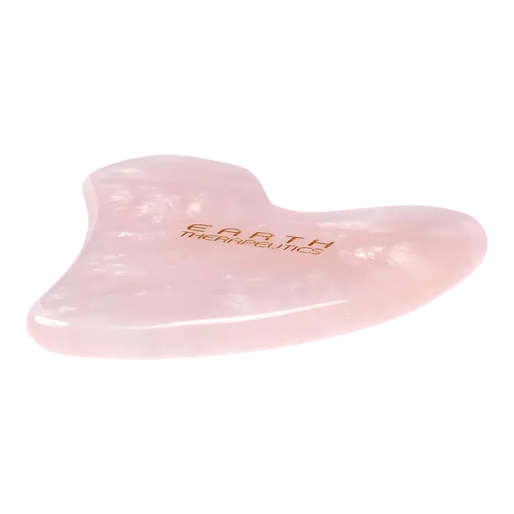 Earth Therapeutics Gua Sha Quartz Rose Visage Et Cou