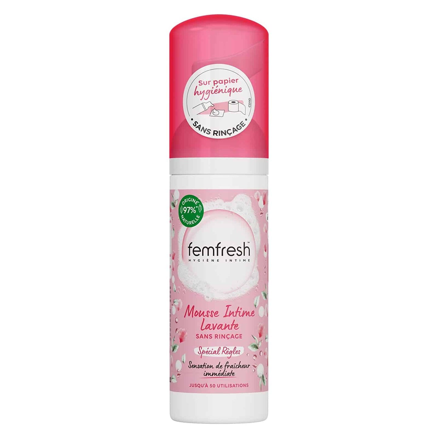 Femfresh Mousse Intime Lavante Spécial Règles Sans Rinçage