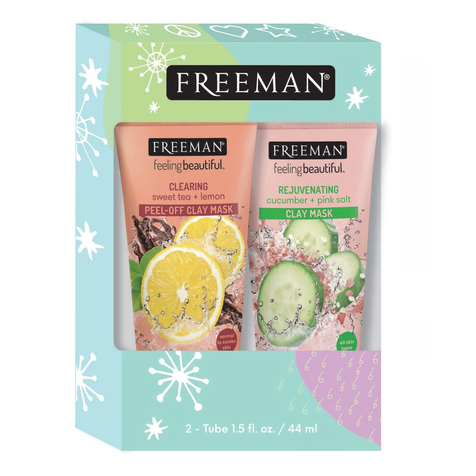 Freeman Sweet Tea Lemon + Cucumber Pink Salt - Duo