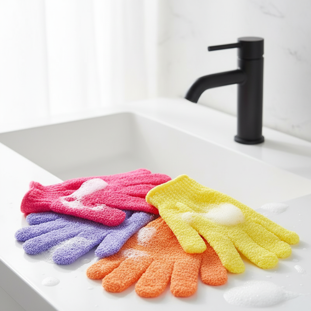 BintaBeauty Paire de Gants Exfoliant pour le Corps