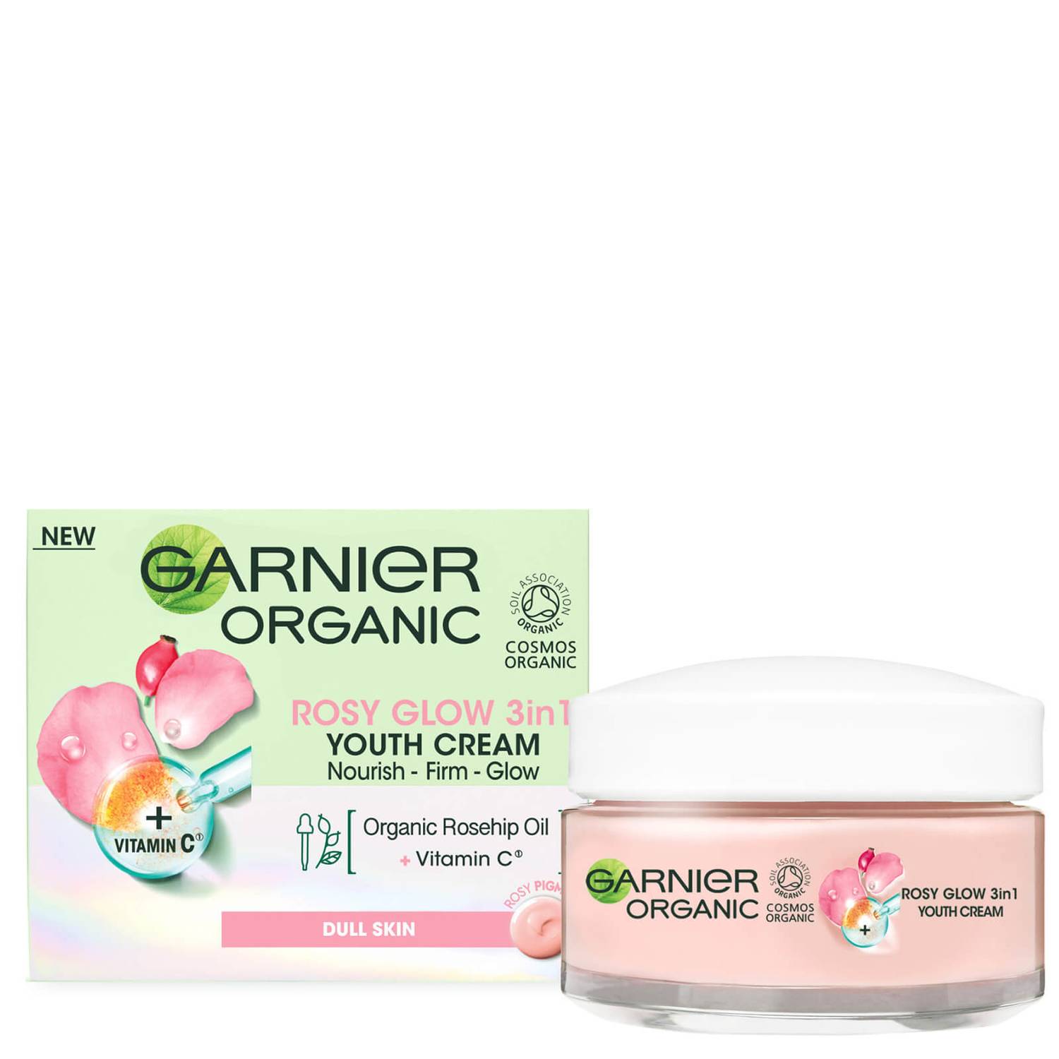 Garnier Organic Rosy Glow 3in1 Youth Cream 50ml