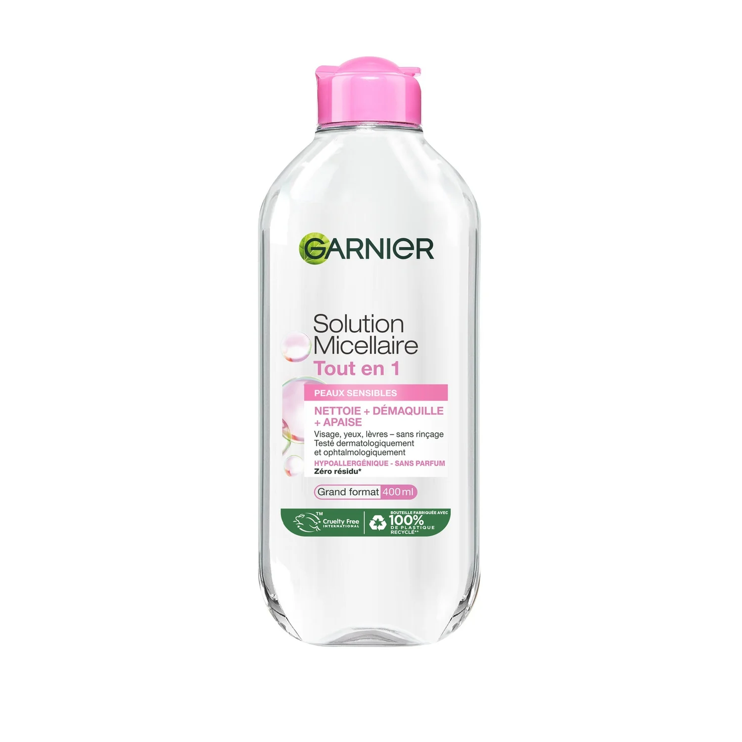 Garnier Skin Active – Solution Micellaire Tout-en-1 Peaux Sensibles (400 ml)