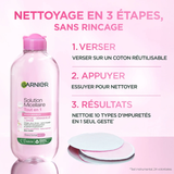 Garnier Skin Active – Solution Micellaire Tout-en-1 Peaux Sensibles (400 ml)