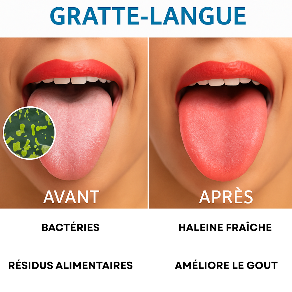 Binta Beauty Gratte Langue Réutilisable – Acier Inoxydable