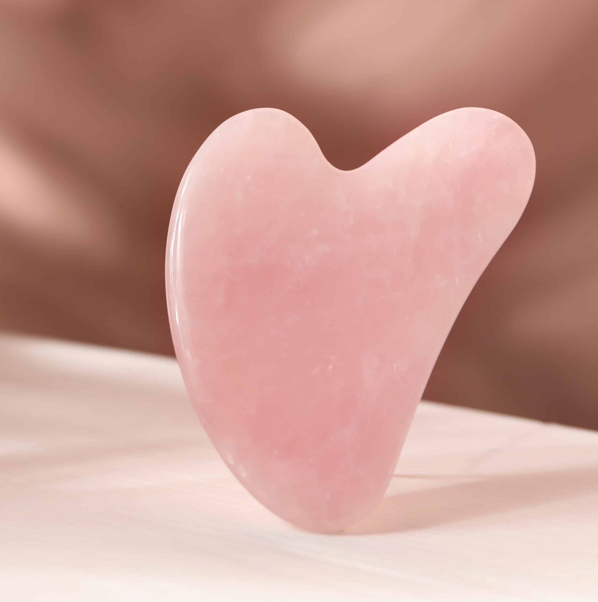 BintaBeauty Gua Sha Quartz Rose Visage Et Cou jade