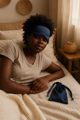 Binta Beauty Masque de nuit Sommeil - Satin de soie + Pochon OFFERT