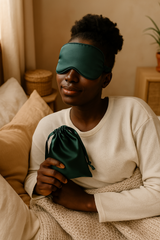 Binta Beauty Masque de nuit Sommeil - Satin de soie + Pochon OFFERT