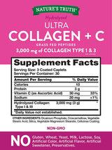 Nature's Truth Collagène 3000mg + Vitamine C