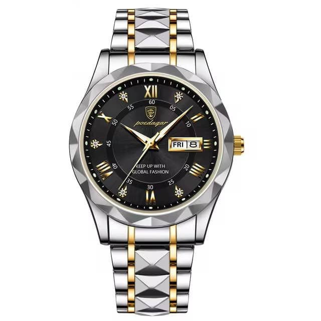 POEDAGAR 615 Montre étanche Quartz Homme