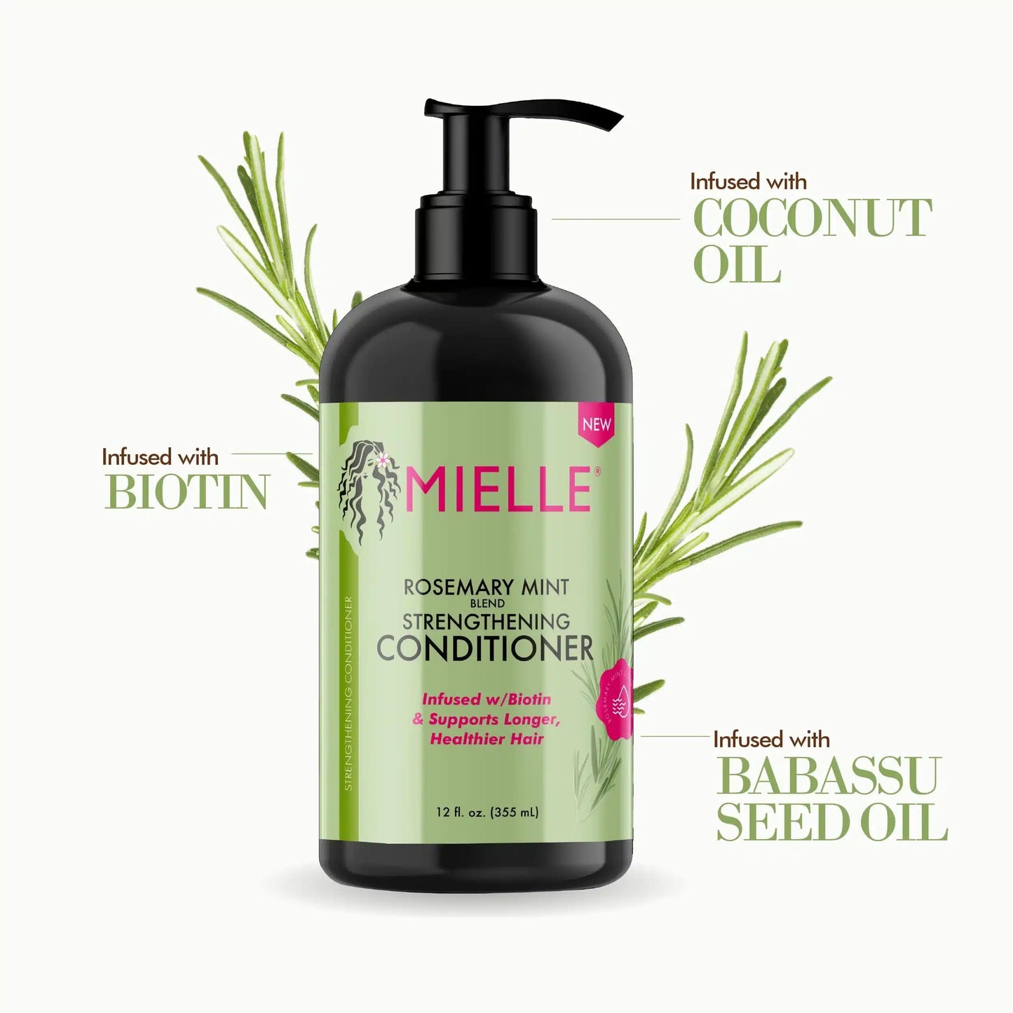 Mielle Conditionner croissance Romarin/Menthe poivrée (Rosemary Mint)