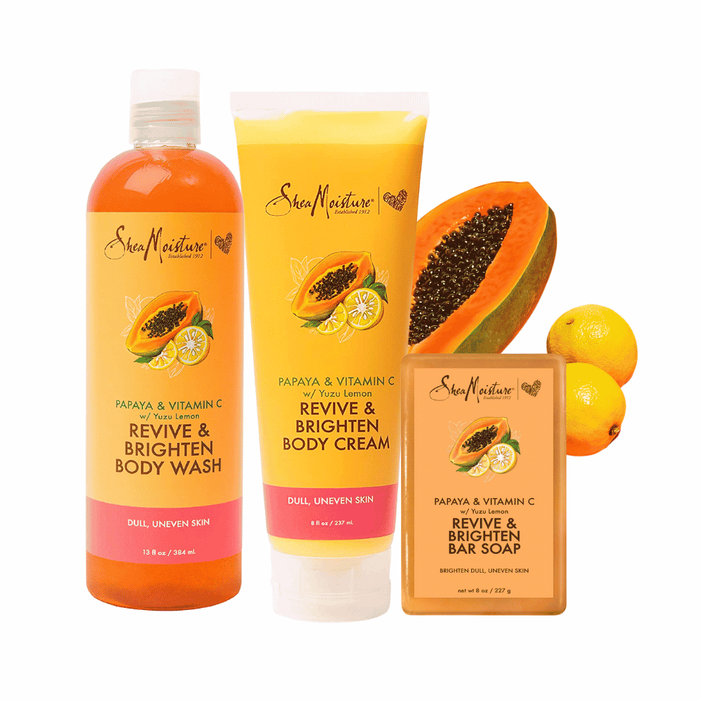 SheaMoisture Gamme Papaya & Vitamin C Revive & Brighten