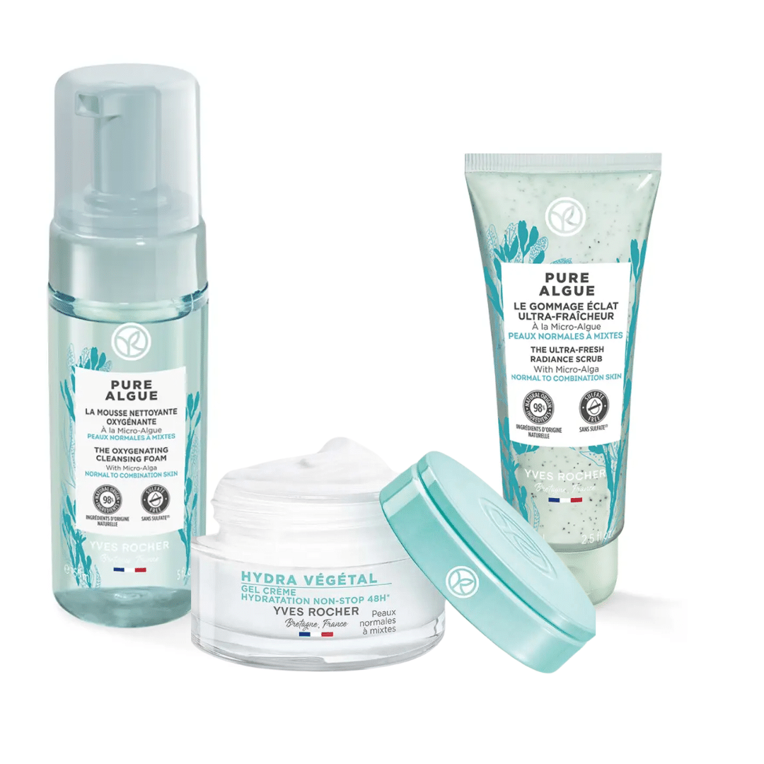 Yves Rocher Gamme Pure Algue - Mousse Nettoyante Oxygénante