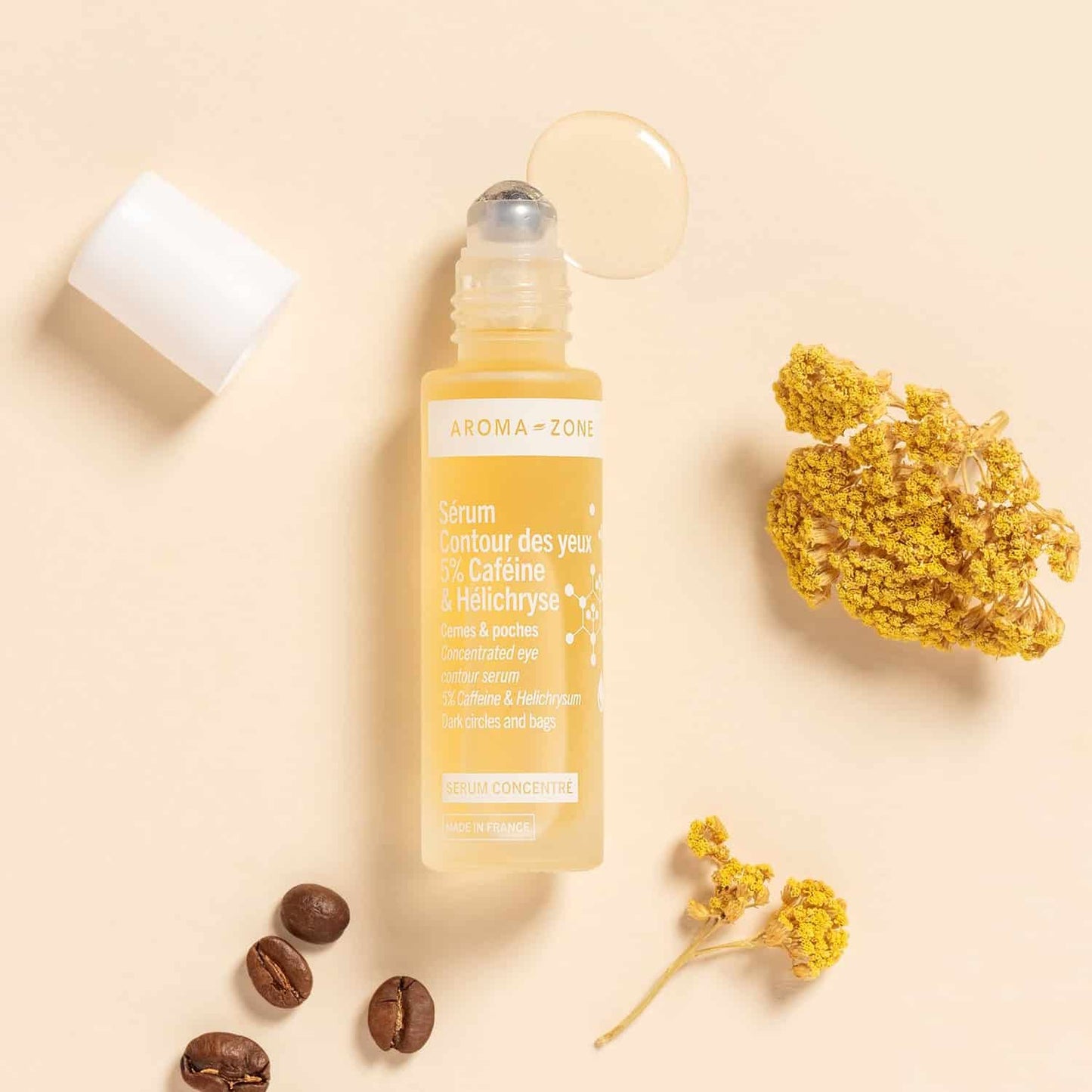 Aroma-zone Sérum concentré Contour des yeux 5% Caféine & Hélichryse