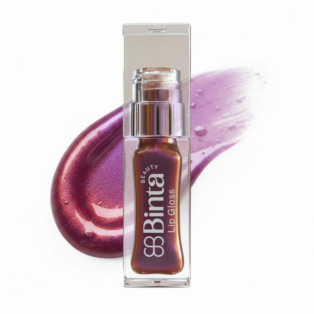 BintaBeauty Gloss à Lèvres Hydratant - Berry