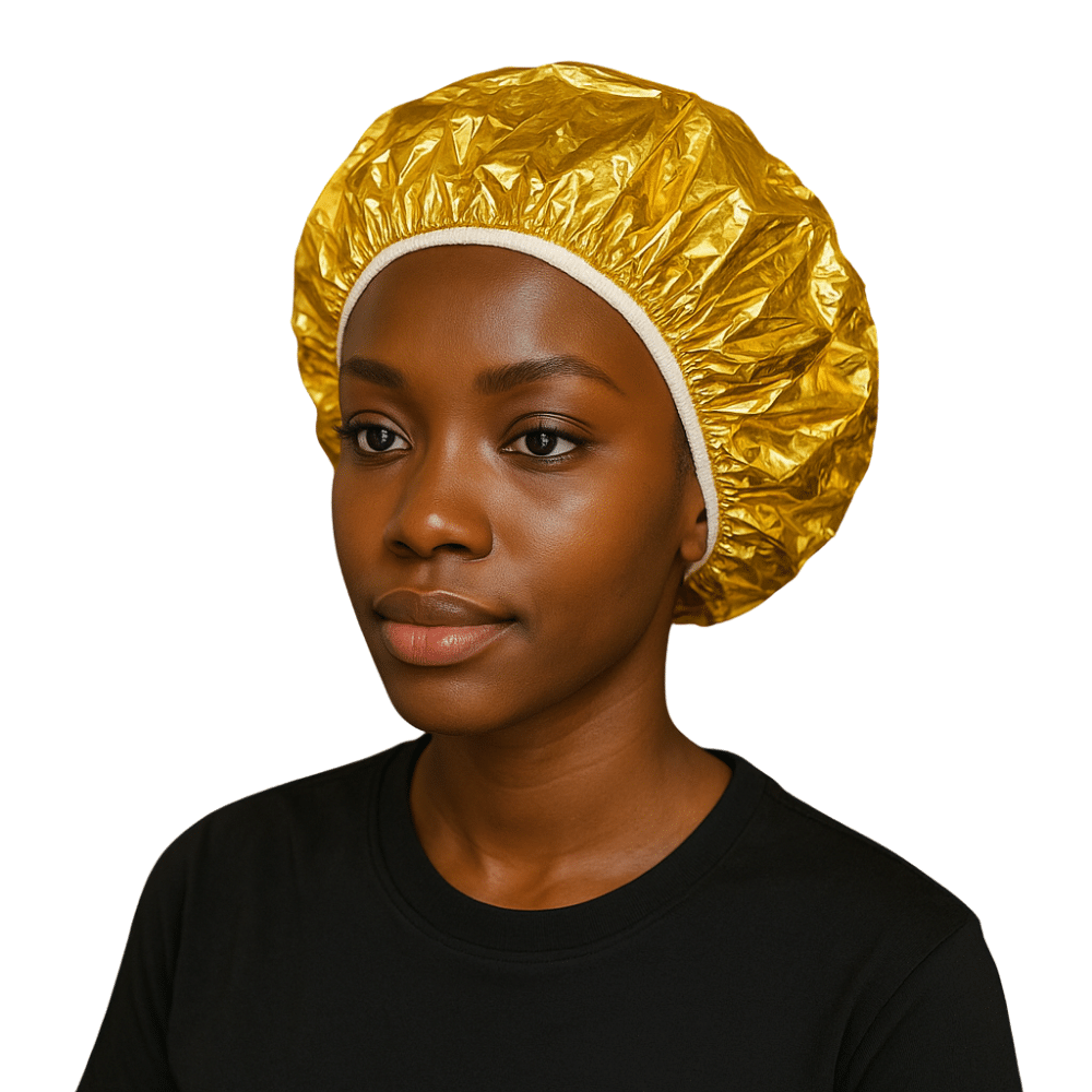 Binta Beauty Bonnet Thermique Jetable en Aluminium pour Soin Profond Cheveux