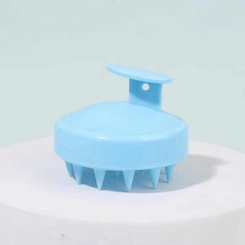 BintaBeauty Brosse Massante & Stimulante Cuir Chevelu - Bleu Ciel