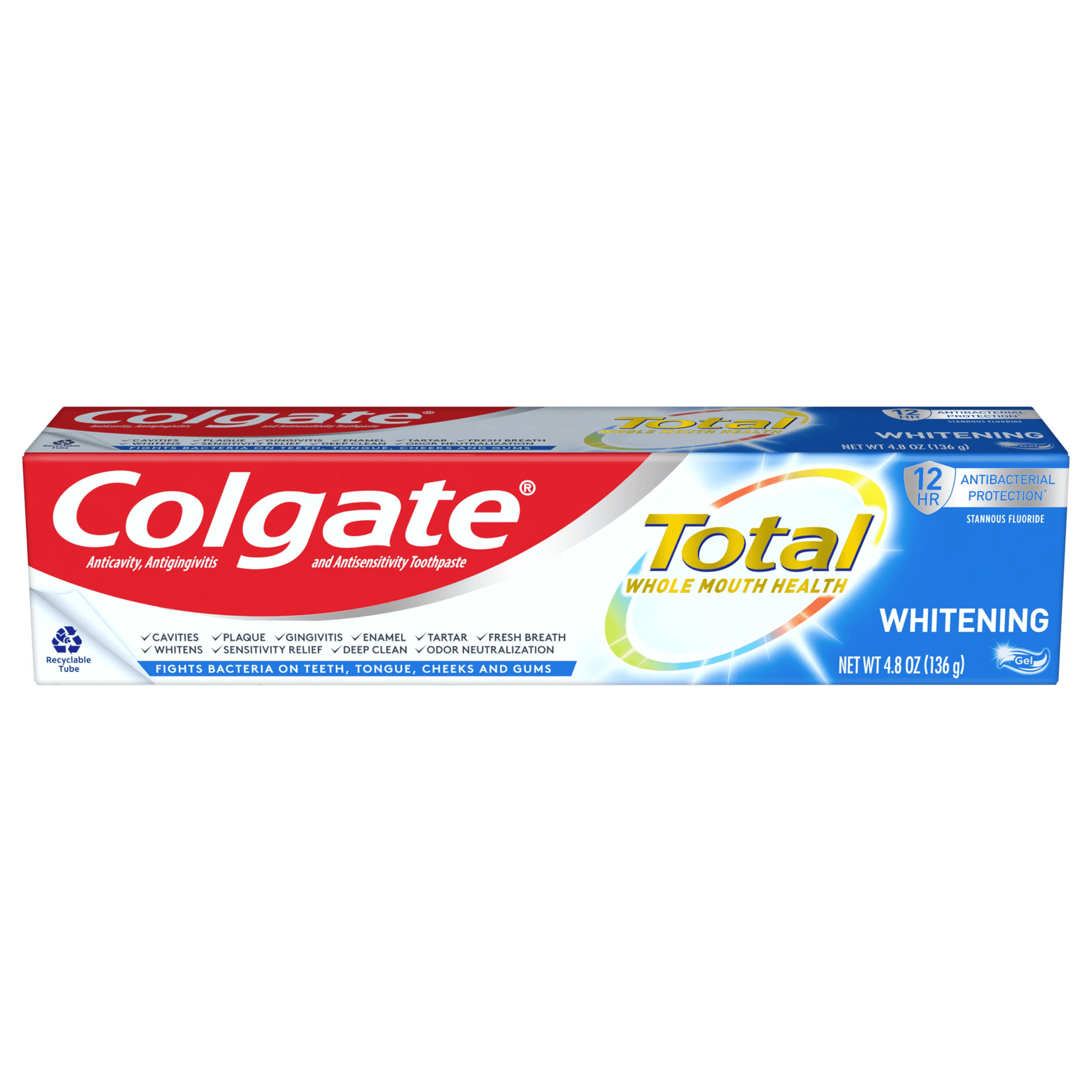 Colgate Total Gel Dentifrice Blanchissant 12H de protection