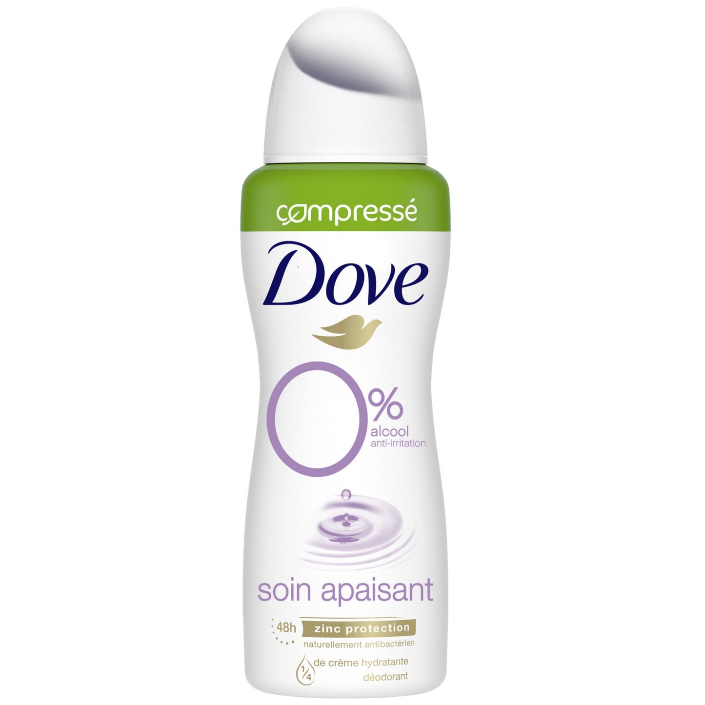 DOVE Déodorant 0% anti-transpirant Compressé - Soin Apaisant