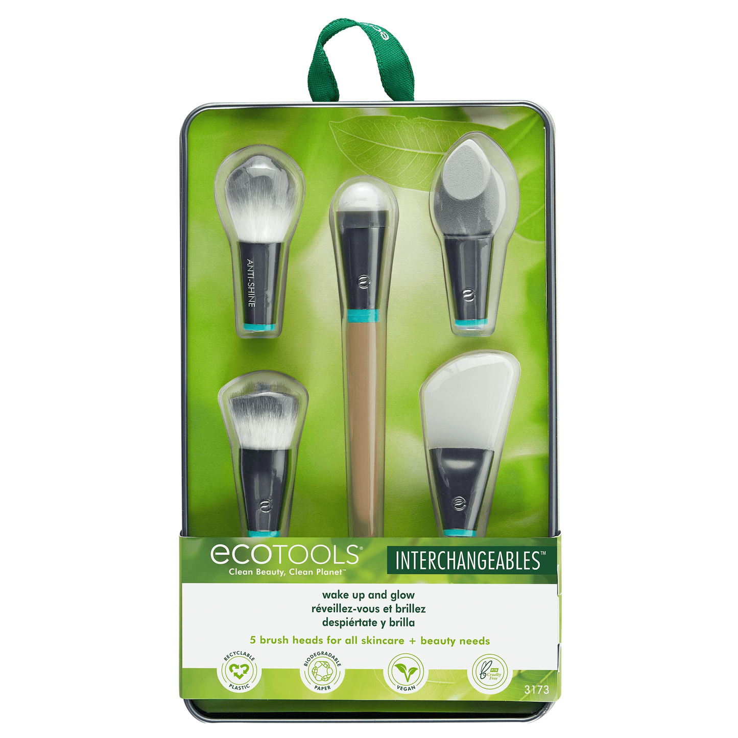 EcoTools Wake Up + Glow Kit de pinceaux interchangeables