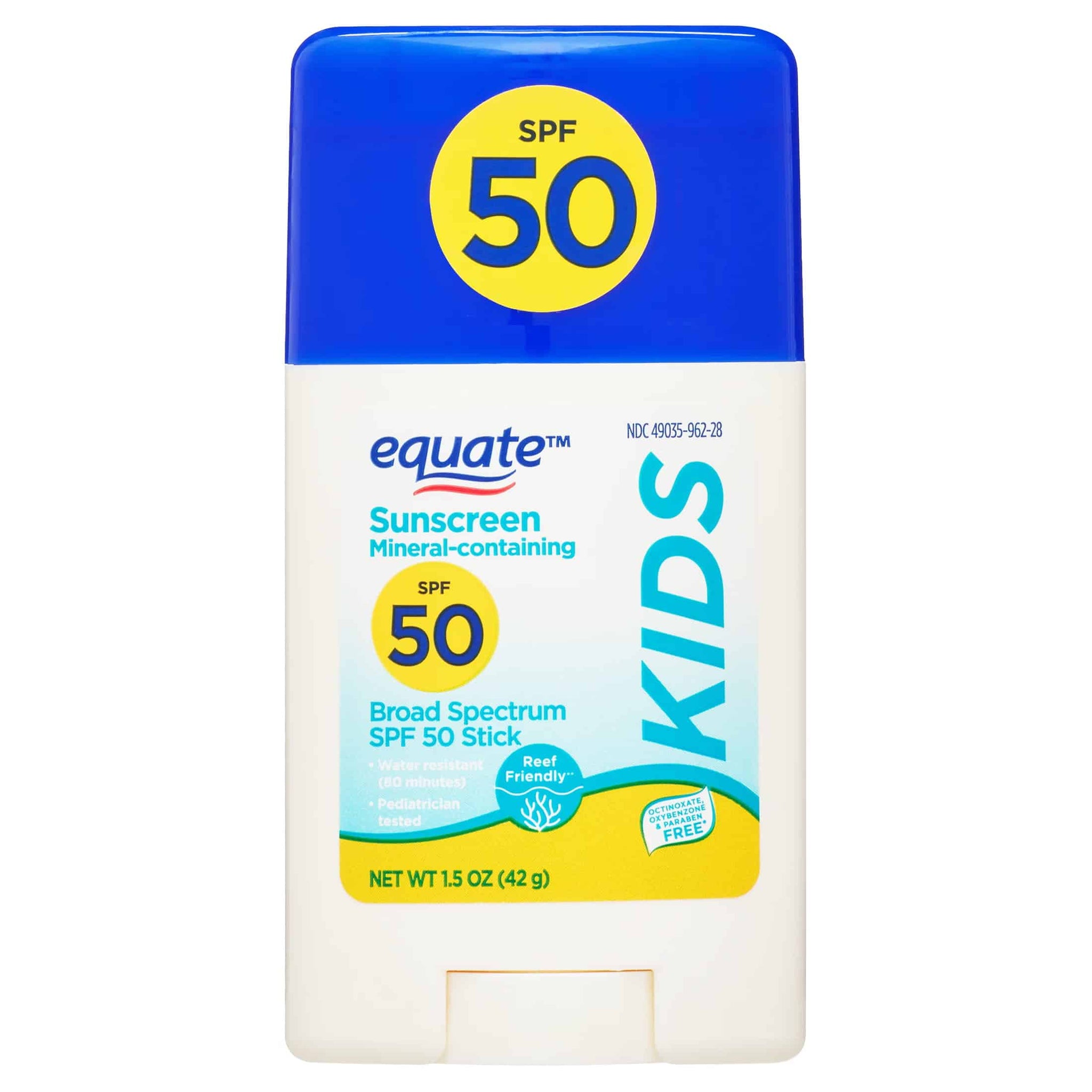 Equate Kids SPF Stick solaire minéral SPF 50 pour enfants