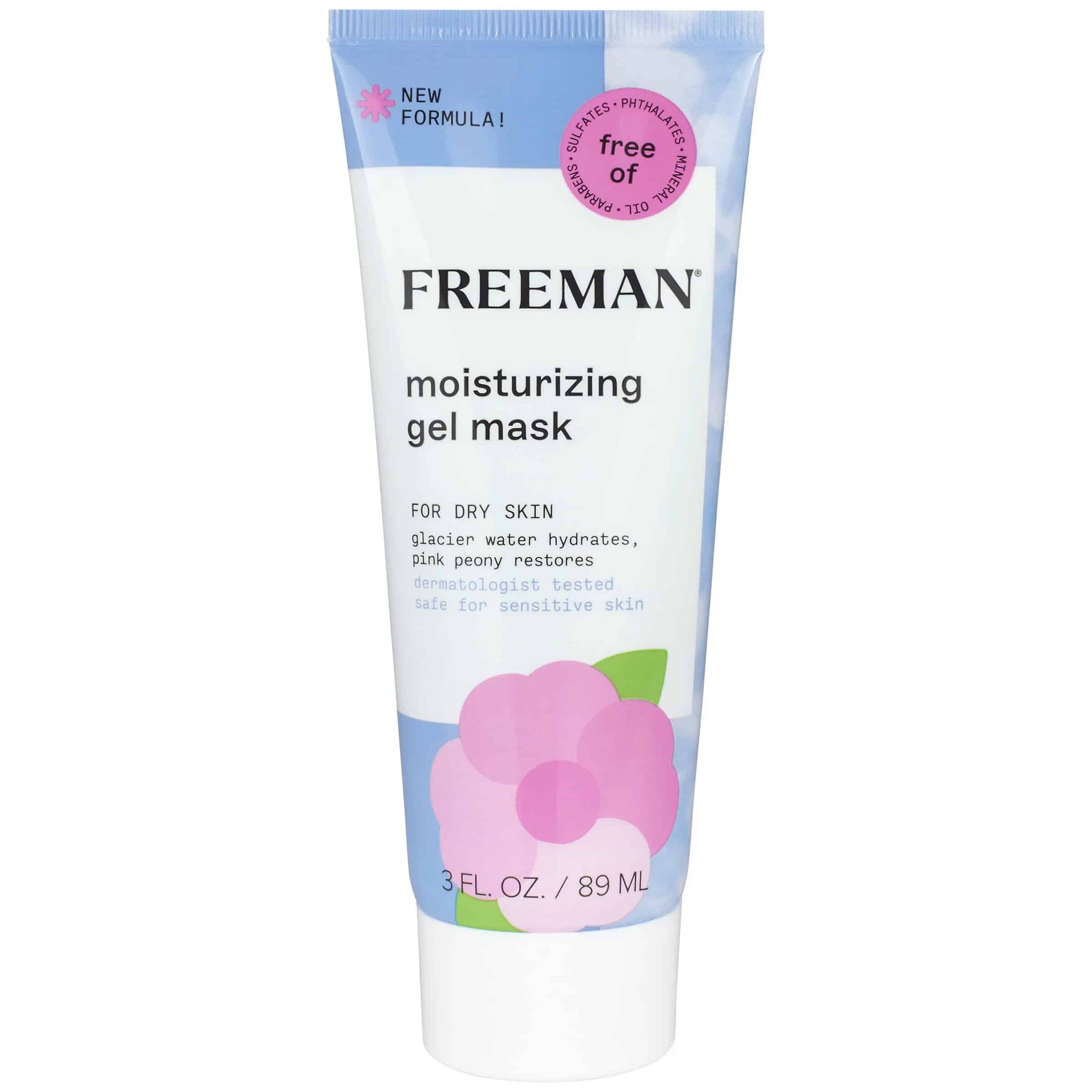 Freeman Hydrating Glacier Water + Pink Peony Masque Gel