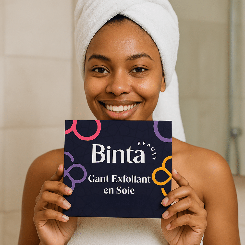 Gant en Soie pour gommage Corps - Binta Beauty