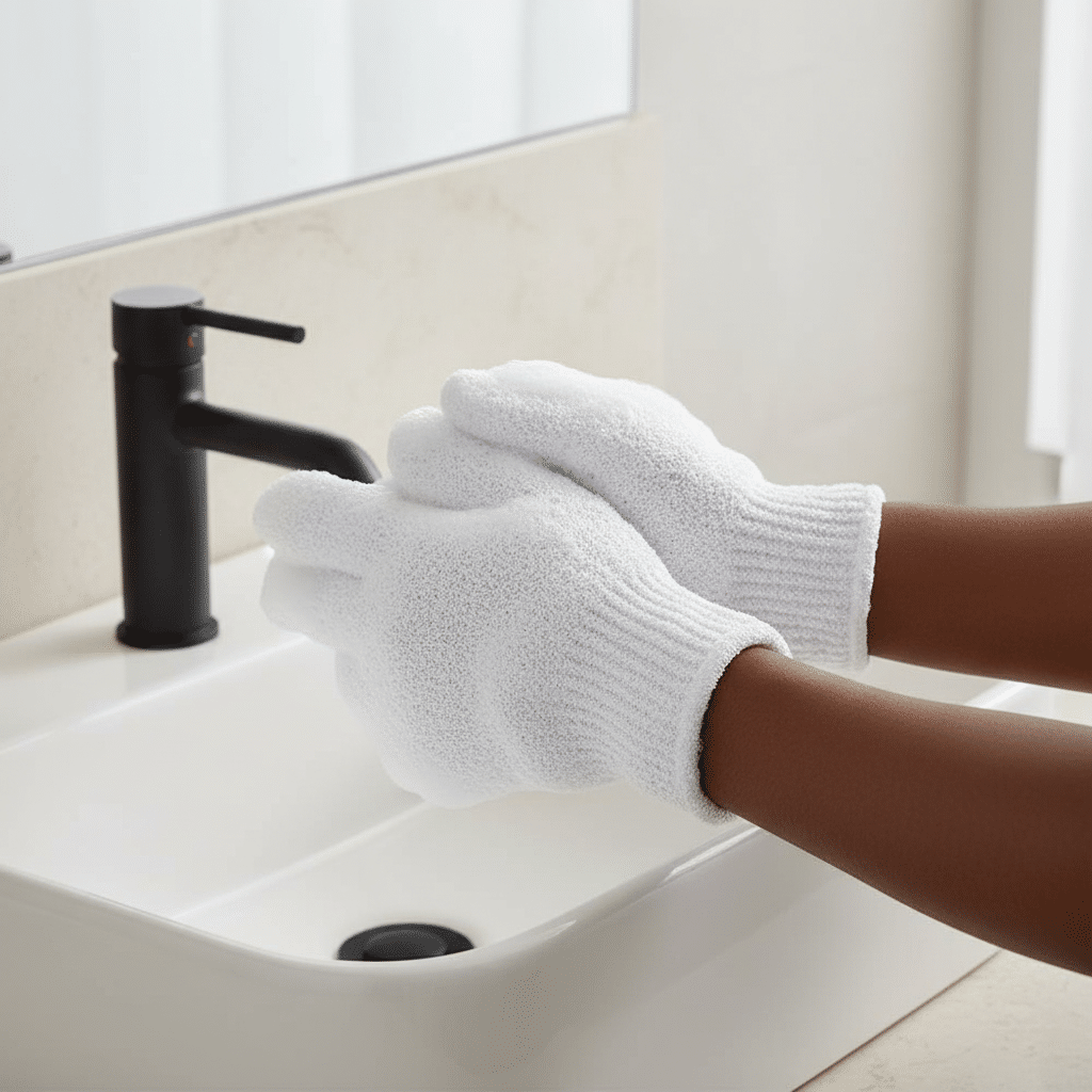 BintaBeauty Paire de Gants Exfoliant pour le Corps