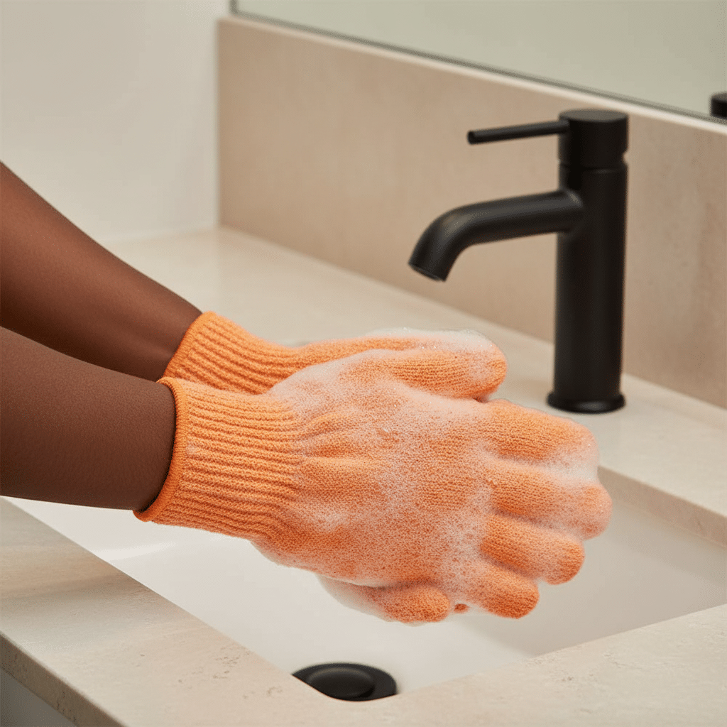 BintaBeauty Paire de Gants Exfoliant pour le Corps