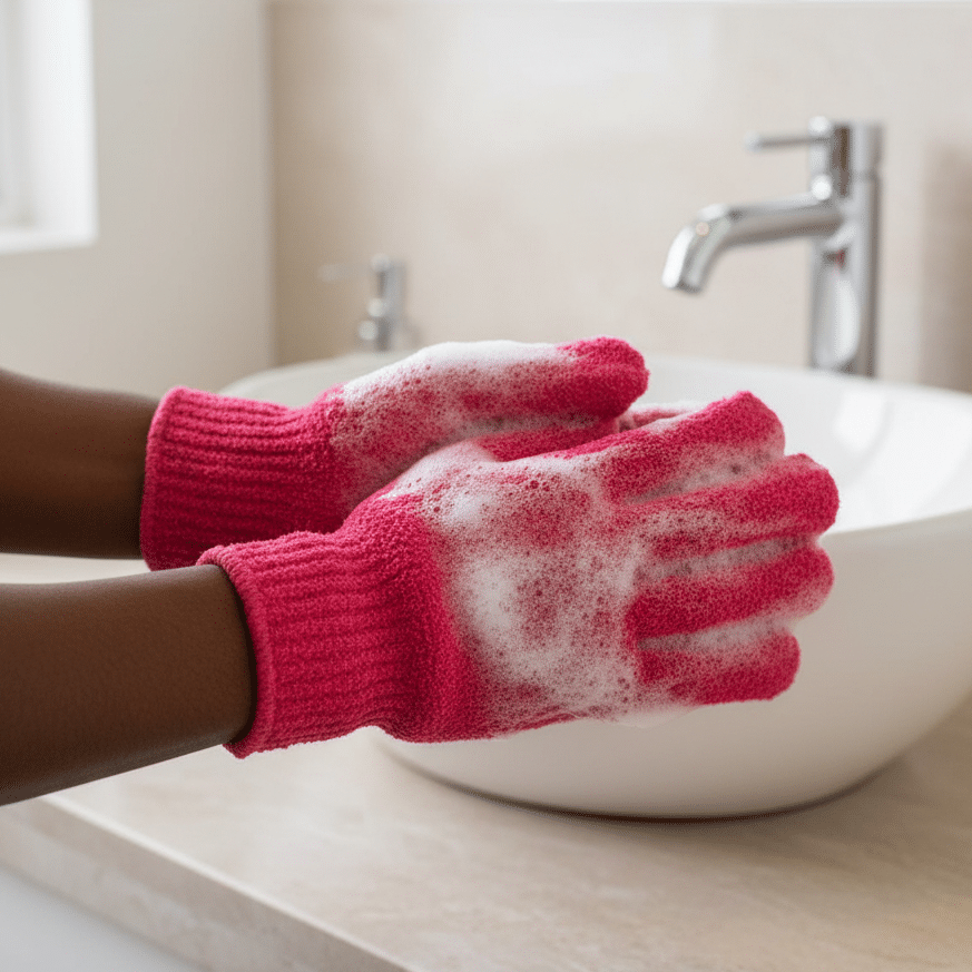 BintaBeauty Paire de Gants Exfoliant pour le Corps