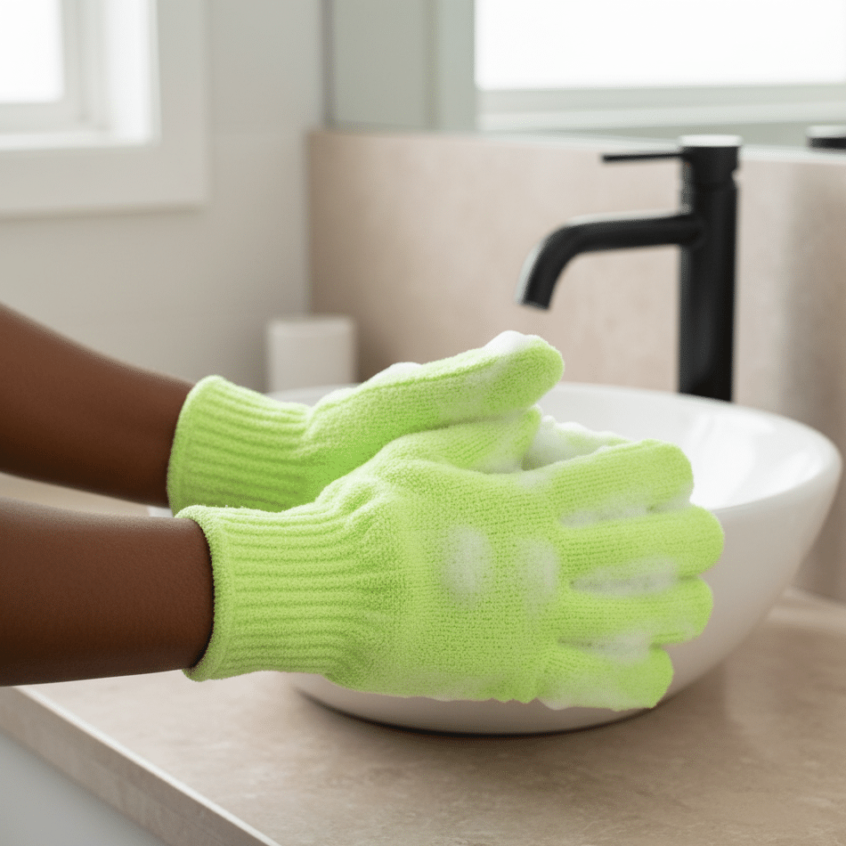 BintaBeauty Paire de Gants Exfoliant pour le Corps