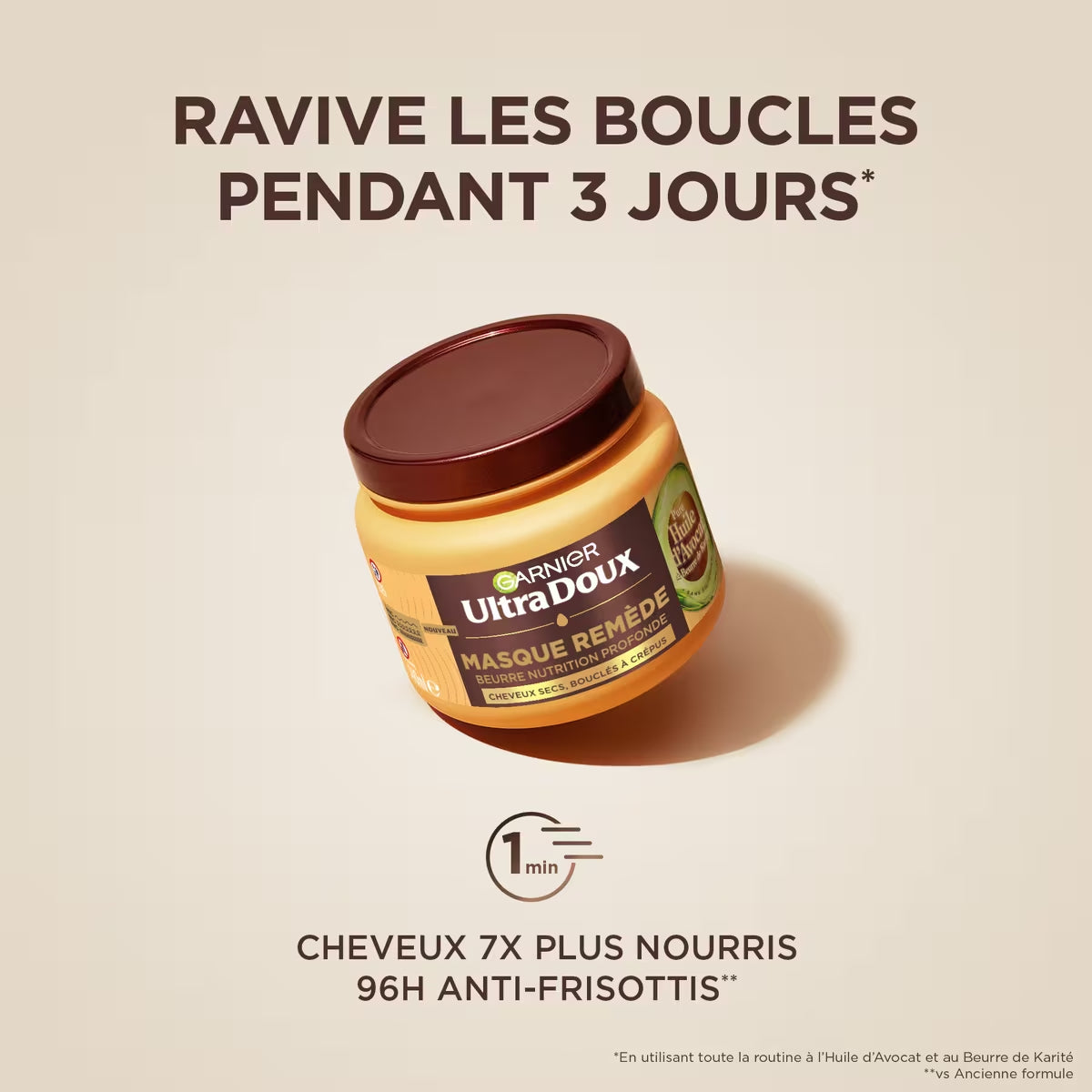 Garnier Ultra doux Masque à l'Huile d'Avocat et Beurre de Karité