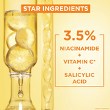 Garnier 3.5% Vitamine C, Niacinamide, Acide Salicylique - Sérum Anti Taches