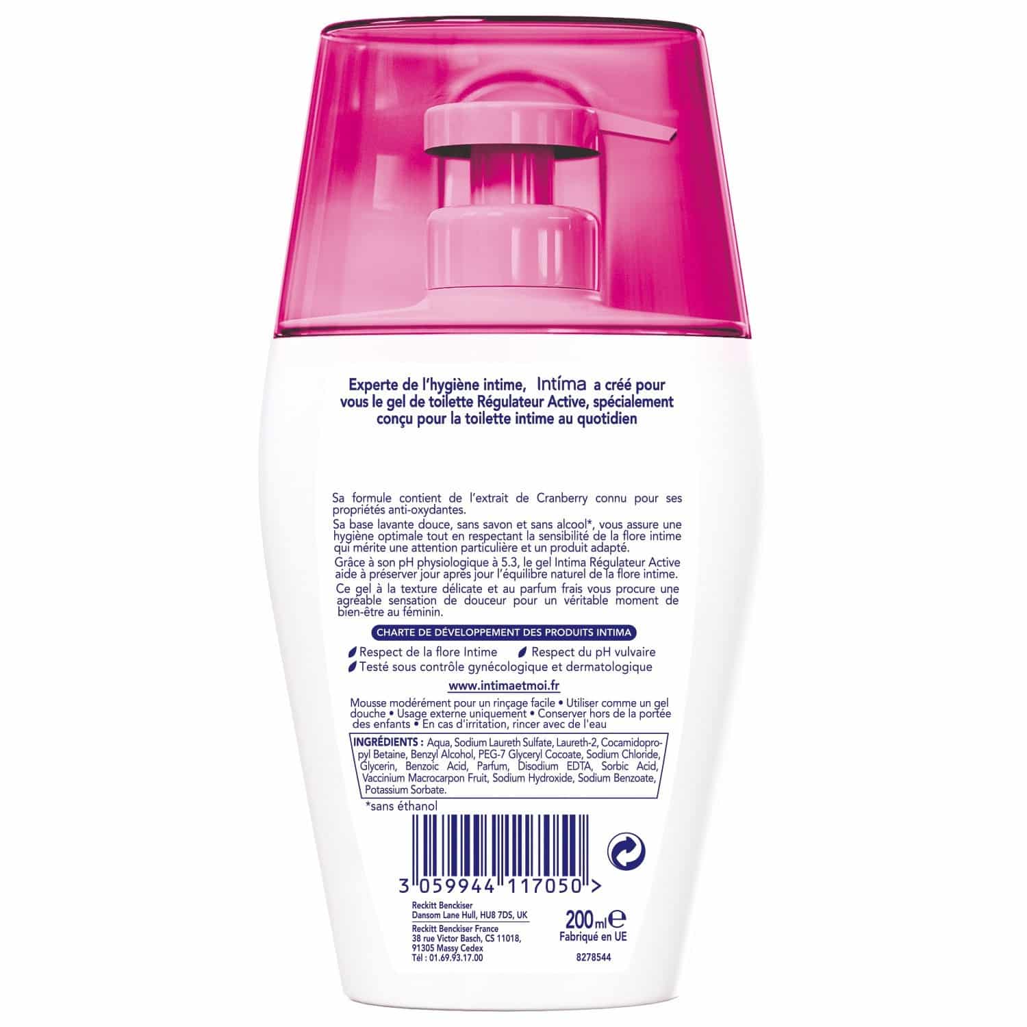 Intima Gel Nettoyant Regulateur - 500 ml