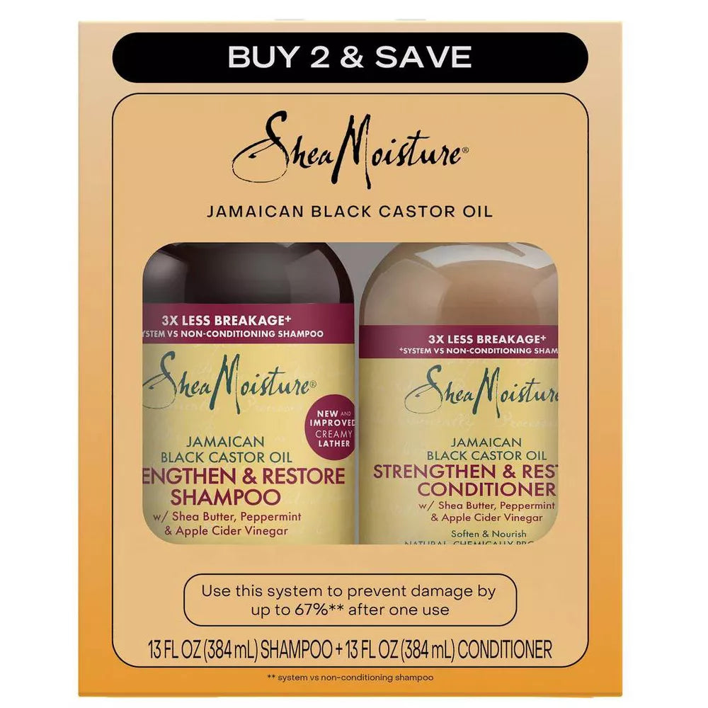 SheaMoisture JBCO Shampoing et conditioner duo