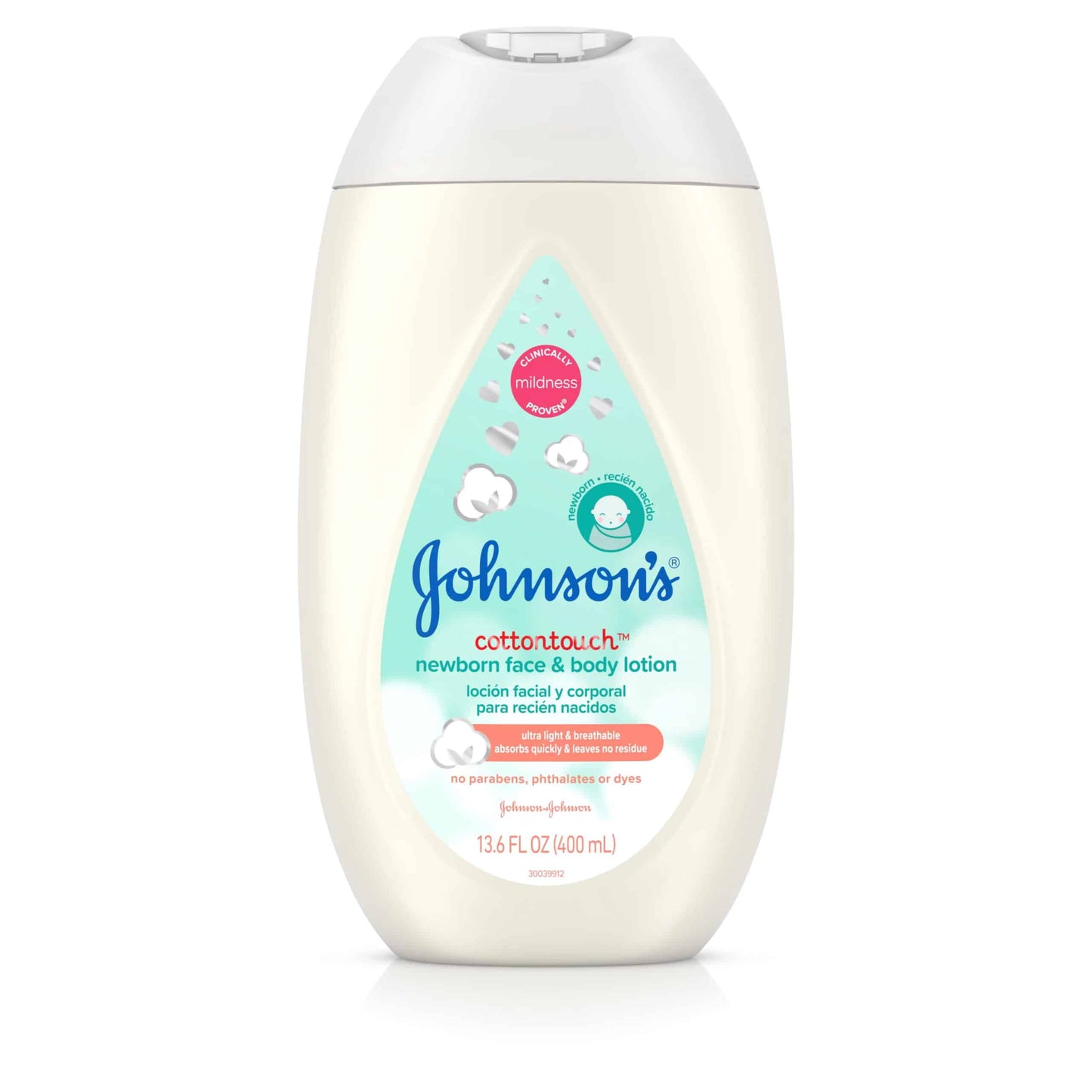 Johnson's Baby Cottontouch Lait Visage & Corps Bébé - 400ml