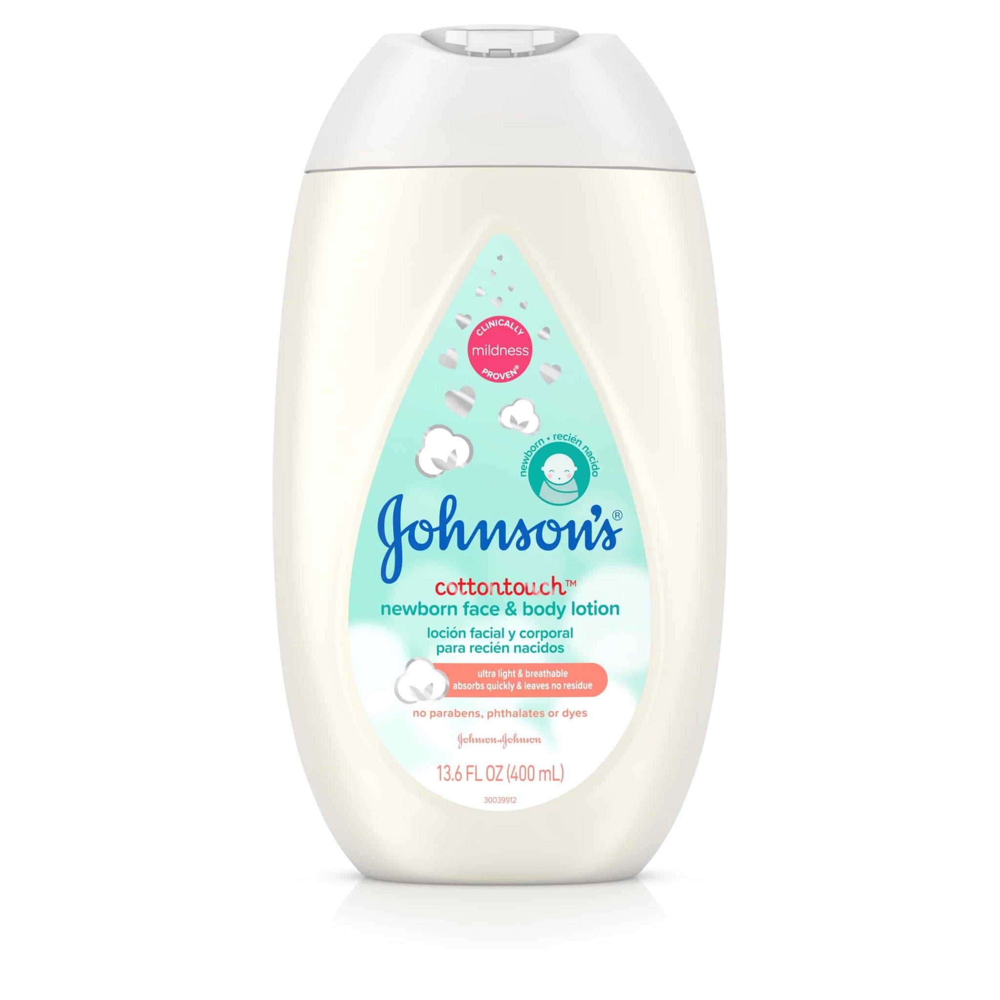 Johnson's Baby Cottontouch Lait Visage & Corps Bébé - 400ml
