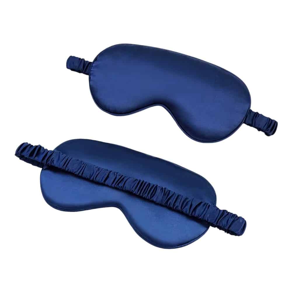 Binta Beauty Masque de nuit Sommeil - Satin de soie + Pochon OFFERT - Bleu de Nuit