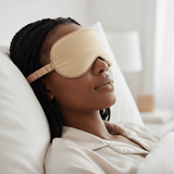 Binta Beauty Masque de nuit Sommeil - Satin de soie + Pochon OFFERT - Doré