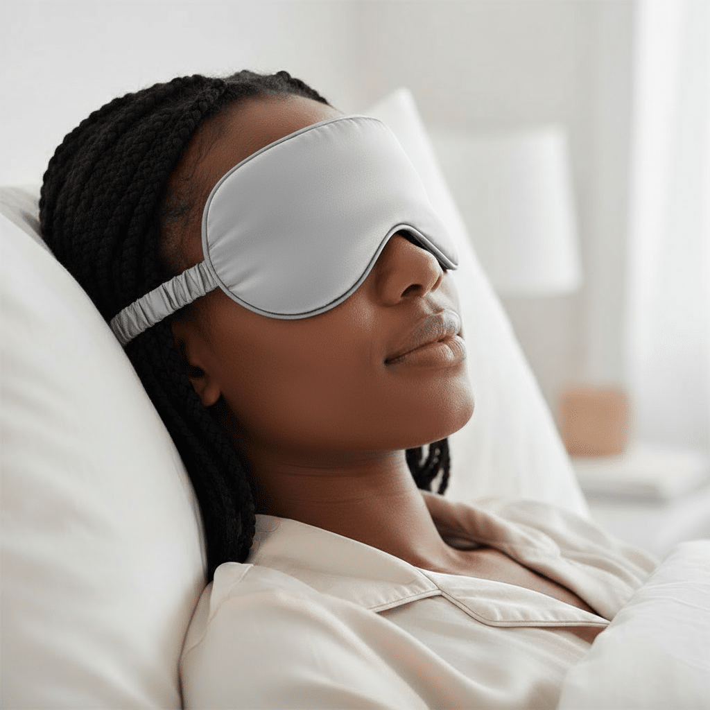 Binta Beauty Masque de nuit Sommeil - Satin de soie + Pochon OFFERT